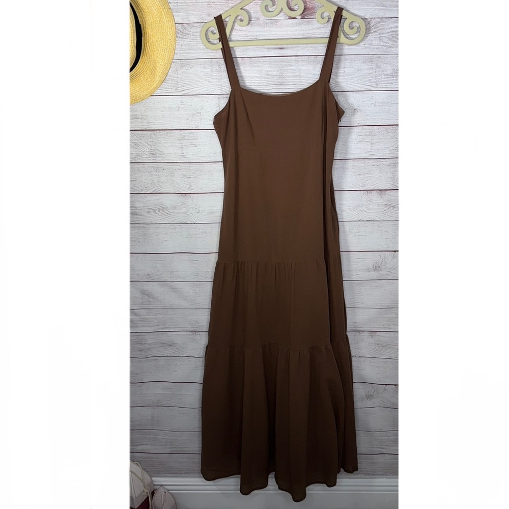 Maeve Maxi Dress Tiered Size 6 Silk and Cotton